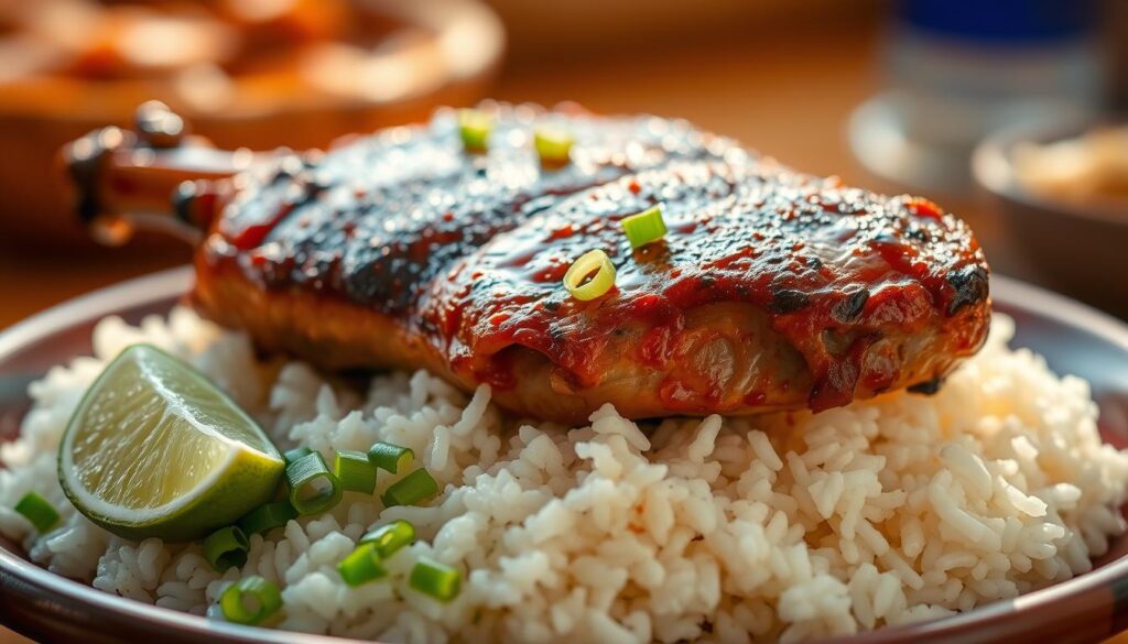 easy Cambodian pork and rice dish